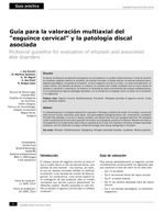 Publicación - Guía para la valoración multiaxial del esguince cervical y la patología discal asociada